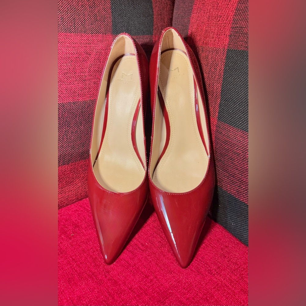 Marc Fisher “Zala” Red Patent Leather Pumps - Picture 5 of 7